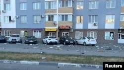 Пошкоджена будівля після атаки безпілотника в Енгельсі, Саратовська область, Росія, 26 серпня 2024 року. Фото ілюстративне