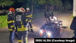 Pompierii au folosit roboții veniți pentru a localiza incendiul 