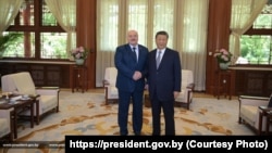 Олександр Лукашенко і Сі Цзіньпін, Пекін, 4 червня 2025 року