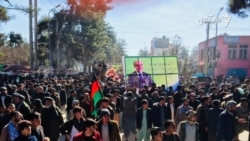 راه‌پیمایی‌ مردم فاریاب در پیوند به‌نتایجِ نهایی انتخابات