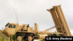 Система озброєнь армії США Terminal High Altitude Area Defense (THAAD) на військово-повітряній базі Андерсен, 26 жовтня 2017 року