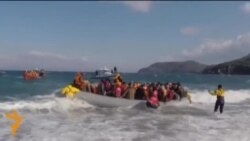 Грециянын жээгине келип жаткан мигранттар