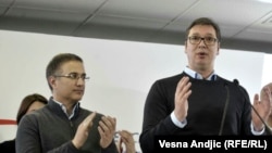 Predsjednik Srbije Aleksandar Vučić i Nebojša Stefanović, mart 2018.