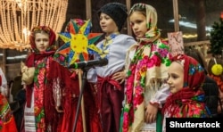 Під час відзначення Різдва у Києві. Грудень 2018 року