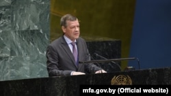 Пастаянны прадстаўнік Беларусі пры ААН Валянцін Рыбакоў. Архіўнае фота