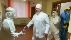 COVID-19 In Belarus: Lukashenka Visits Ward, Shakes Hands Without Mask Or Gloves