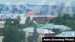 Кадры из сообщения в соцсетях об атаке на Ижевск, 1 июля 2025 года