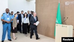 نشست خبری دبیرکل سازمان ملل در حاشیه کنفرانس تغییرات اقلیمی کاپ۲۸