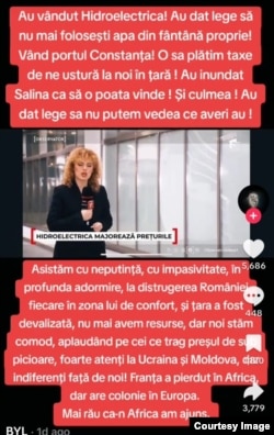 Un alt mesaj viralizat pe rețelele de socializare
