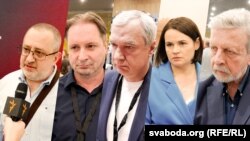 WARSAW - the conference New Belarus, Schyhielski, Chaly, Latushka, Cichanouskaja (Tsikhanouskaya), Milinkievich