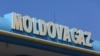 The logo of Moldovagaz energy company is on display in Chisinau