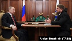 Орус президенти Владимир Путин жана чечен лидери Рамзан Кадыров