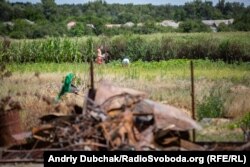 Те, куди діставали язики вогню з лісу, добре видно по обгорілій та всохлій траві