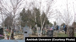 Виноградово (мурдагы Чалбасы) кыштагынын четиндеги православ көрүстөнү. 3.04. 2013