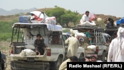 له خیبره تر دې مخکې هم د ناامنیو او عملیاتو له کبله خلک بې کوره شوي دي ـ پخوانی انځور.