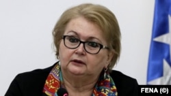 Bisera Turković smatra da je "stabilna epidemiološka situacija odlična prilika da provedemo što masovniju imunizaciju" (Sarajevo, 5. maj 2021.)