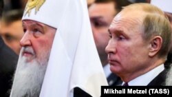 Patriarhul Kiril și Vladimir Putin