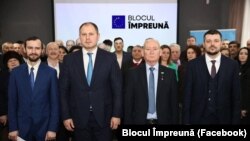 Liderii blocului politic „Împreună”. 