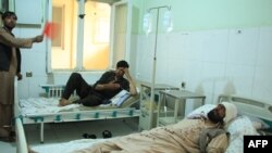 Жаракат алган кызматкерлер.