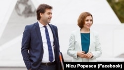 Nicu Popescu, pe timpul când era ministru al Afacerilor Externe și Integrării Europene, alături de Maia Sandu, la cel de-al 77-lea segment înalt al Adunării Generale a ONU, septembrie 2022