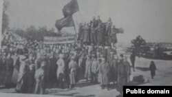 Manifestație a militarilor bolșevici români, Odesa, ianuarie 1918