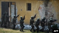 Bulgarian special forces participate in a military training exercise near the village of Tsrancha, Bulgaria, in 2016.