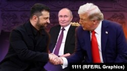 Коллаж: Зеленский, Трамп, Путин