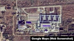 Сакская ТЭЦ. Скриншот спутниковой карты Google