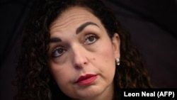 Косовската претседателка Вјоса Османи, мај 2025 година.