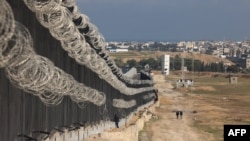 Kufiri mes Gazës dhe Egjiptit në Rafah. 16 shkurt 2024. 
