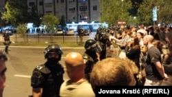 Tokom antivladinog protesta u Novom Sadu 14. avgusta 2025. došlo je do incidenata