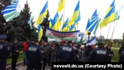 In October in Donetsk, Communists rallied in support of Ukraine joining Russia's Customs Union.