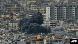 Израил армиясынын Ливандын баш калаасы Бейруттагы соккуларынын бири. Архивдеги сүрөт.