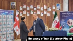 ირანის ელჩი საქართველოში მაჰმუდ ადიბი და მინისტრის მოადგილე ალექსანდრე ხვთისიაშვილი