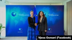 Presidentja e Kosovës, Vjosa Osmani, dhe përfaqësuesja e Lartë e Bashkimit Evropian, Kaja Kallas, takohen në Nju Jork, 25 shtator.