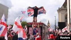 Демонстрация против нелегальной иммиграции в Лондоне. 13 сентября 2015 года