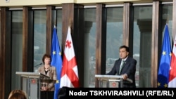 კეთრინ ეშტონი, მიხეილ სააკაშვილი