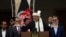 Afghan President Ashraf Ghani making a speech speaks to hundreds of after a few rockets were fired during his speech after he was sworn in at an inauguration ceremony at the presidential palace in Kabul, March 9, 2020