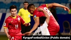 Кыргызстан менен Түндүк Кореянын футбол курамаларынын беттеши. Эр-Рияд, Сауд Арабия.