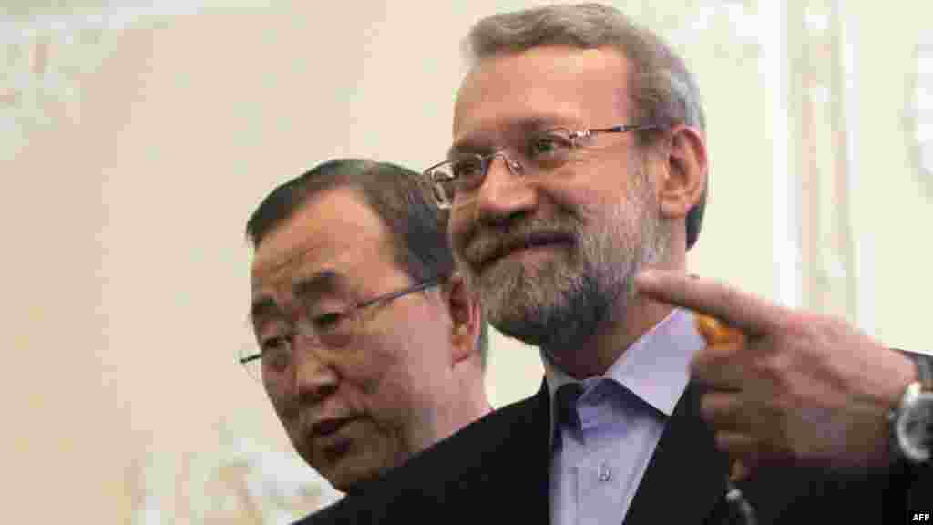 Well-known Iranian journalist Akbar Ganji has said there can be no doubt about Larijani's intentions to run for president. "He has begun his campaign inside and outside Iran," Ganji wrote in comments published by RFE/RL's Radio Farda in late 2012. He added that it was not clear whether Larijani was Khamenei's preferred candidate. Larijani garnered less than 6 percent of the vote in the 2005 presidential election that brought Ahmadinejad to power and failed to reach the second round.