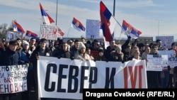 Protest organizat în orașul Nis, din Serbia, duminică, 9 februarie. 