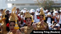 Адам укугунун эл аралык күнү белгиленип жаткан учур, Камбожа. 10-декабрь, 2019-жыл.