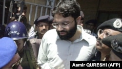In April, a lower court overturned the death sentence and murder conviction imposed on Ahmed Omar Saeed Sheikh (shown here in 2002) over Daniel Pearl's brutal killing.