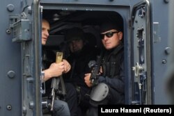 Policia e Kosovës gjatë aksionit