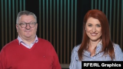 Analistul Armand Goșu și jurnalista Mariana Rață