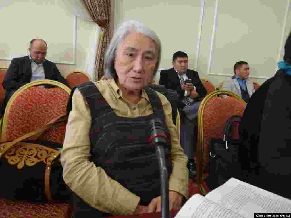 "Сталиндик репрессиянын күнөөсүз курмандыктары элдин эсинде" аттуу эл аралык илимий жыйын күнү. Профессор Роза Айтматова. 08.11.2017.