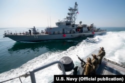 Патрульний катер Mark VI під час військових навчань. Фото зняті у січні 2020 року. Фото пресслужби ВМС США
