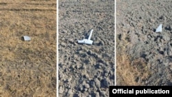 Խոցված «Aerostar» տիպի ԱԹՍ-ի բեկորները Վանեվան գյուղի մոտակայքում