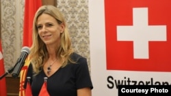 Посол Швейцарии в Кыргызстане Вероник Ульманн.