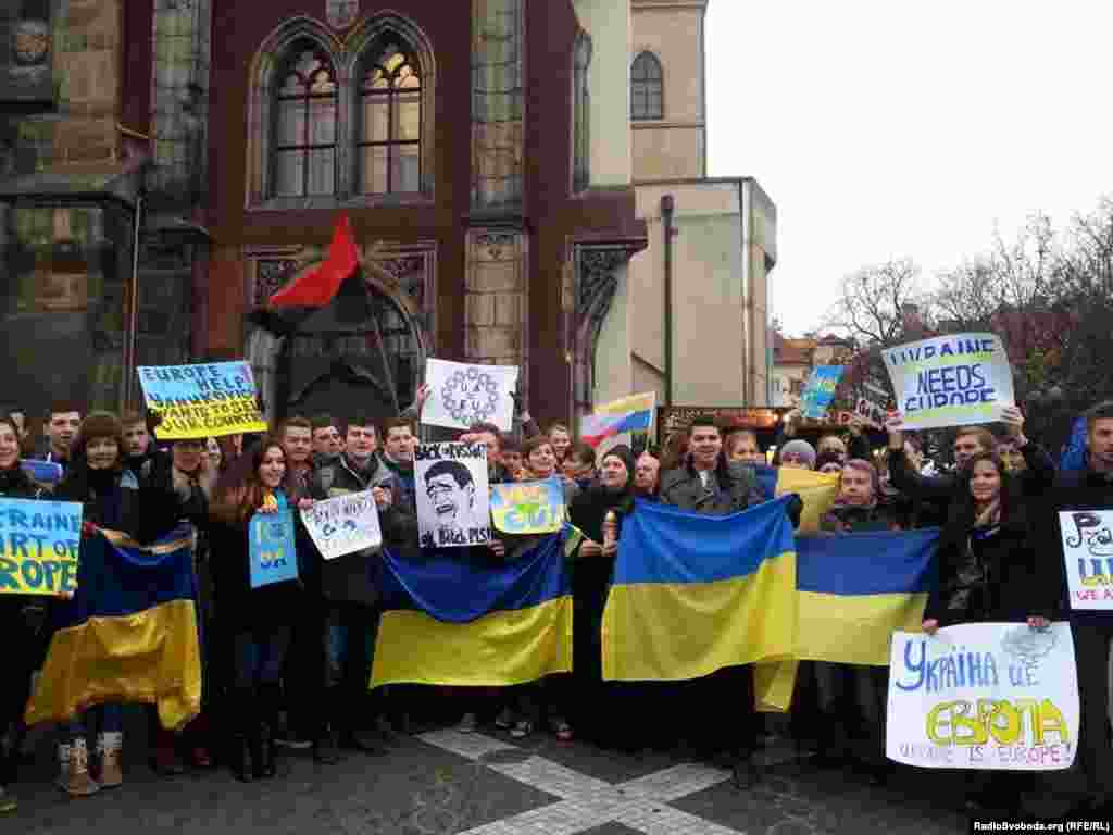 Митинг в Праге